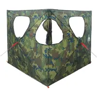vidaXL Huntingzelt Tarnung 145 x 145 x 150 cm Polyester und Stahl