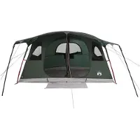 vidaXL Tunnelzelt Olivegrün 427 x 305 x 205 cm Polyester und Stahl