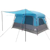 vidaXL Familienzelt mit Dach Blau 320 x 210 x 180 cm Polyester