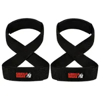 Gorilla wear Lifting Straps - Figure 8 - Schwarz