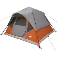 vidaXL Sofort Zelt Grau und Orange 305 x 275 x 190 cm