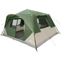vidaXL Sofort Zelt 10 Personen Grün Polyester und Stahl