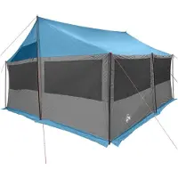 vidaXL Familienzelt Blau 450 x 400 x 265 cm Polyester und Stahl