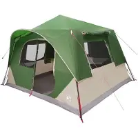 vidaXL Sofort Zelt Grün 365 x 380 x 200 cm Polyester und Stahl