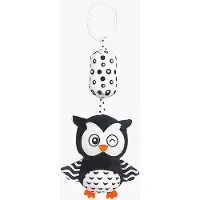 HOOGAR Mr Owly Aktivitätsspielzeug, Schwarz/Weiß, Babyspielzeug