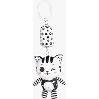 HOOGAR Cutie Cat Aktivitätsspielzeug, Schwarz/Weiß, Babyspielzeug