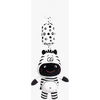 HOOGAR Little Zebra Aktivitätsspielzeug, Schwarz/Weiß, Babyspielzeug