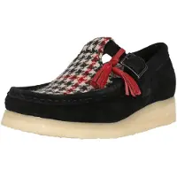 Clarks Originals Halbschuhe Wallabee T Bar mit handgenähten Details 1216C Black Textile 41