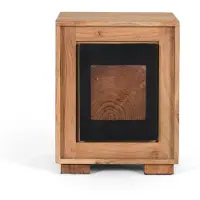 GINER Y COLOMER Nachttisch aus Mangoholz (51 cm x 40 cm x 40 cm)