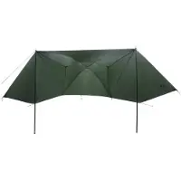 vidaXL Autozelt mit Dach Olivegrün 350 x 250 cm Polyester und Stahl
