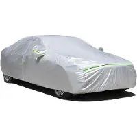 OEM Automobilzelt aus Wasserdichter Tarpaulin mit Sonnenschutz, UV-Schutz und weiteren Funktionen für Limousine (470 bis 490 cm) Silber