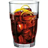 Bormioli Rocco Longdrinkglas Rock Bar, - 370ml, 0,3l Eiche (6 Stk.) - 6er Karton, 0,3l Eiche"