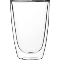 WAS Latte Macchiato Glas ohne Henkel, doppelwandig, Lounge - 0,31l"