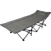Bauhaus Klappbarer Wanderliegestuhl 187 × 68 cm, grau