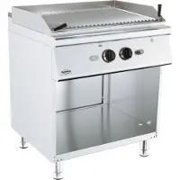 CombiSteel Base Freistehender Gas-Lavasteingrill Serie 900, 800x900x900 mm, 18 kW