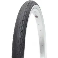 Deli Tire Fahrradreifen 24 x 1,75 (47-507 mm) Drahtreifen Schwarz/Weiß Modell SA-206