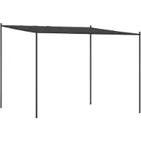 Syfax Pavillon Anthrazit 3x3 m 180 g/m² Stoff und Stahl