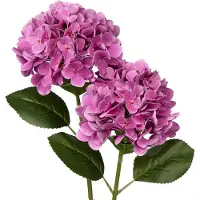 Sonstiges Künstliche Hortensie Blumen Real-Touch Kunstblumen Pale Violetred 2 Stück