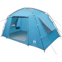 vidaXL Hütten-Zelt mit Dach Blau 300 x 210 x 156 cm Polyester