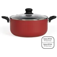 Livoo 28 cm Schmortopf - - MEP151R - Rot