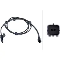Hella ABS Sensor Raddrehzahl Hinten passend für PEUGEOT 407 SW (6E) 6PU 010 039-791