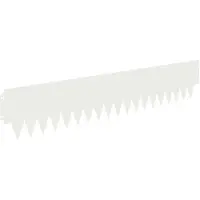 vidaXL Rasenkante 20 stk. 103 x 20 cm Stahl Weiß