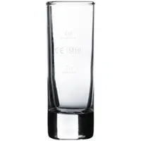 Arcoroc Islande Schnapsglas 65ml 12er Set, Shotglas mit Eichstrich 2cl/4cl - 12er Karton, 2cl + 4cl Eiche"