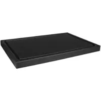 PRIME BAR Schneidebrett mit Saftrille, HDPE schwarz, - 30x20x2cm