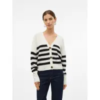 Vero Moda Strickjacke "VMLEA LS V-NECK CUFF CARDIGAN NOOS" Kunstfaser, regular fit