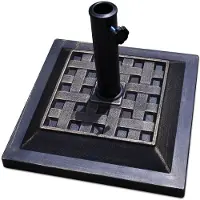 Costway Sonnenschirmstaender Marktschirmstaender Balkonschirmstaender Sonnenschirm Staender bronzen fuer die 38mm oder 48mm Schirmstange