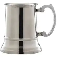 Genware Bierkrug, Edelstahl - 450ml"