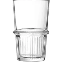 Arcoroc New York Longdrinkglas 470ml 6er Set, Highball Glas mit Eichstrich 0,4l - 6er Karton, 0,4l Eiche"