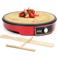 GADGY Crêpes Maker mit Antihaftbeschichtung - 30 cm Durchmesser - Pfannkuchen Maker mit Teigverteiler & Crêpes-Wender - Crepes Maker für Crepes, Pfannkuchen, Pancakes