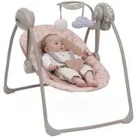 Chicco Babyschaukel Swing & Play mit 5 Geschwindigkeiten, Spielleiste, Melodien, Neugeborenen-Verkleinerer, 2 Rückenlehnen