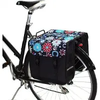 Famanu Fahrradtaschen - Doppeltes Design mit Blumenmotiv