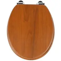 SINOBATH WC-Sitz Oval mit Absenkautomatik Kirschholzoptik