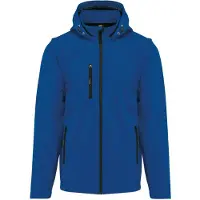 Kariban 3-lagige Uni-Softshell-Jacke mit Kapuze und abnehmbaren Ärmeln
