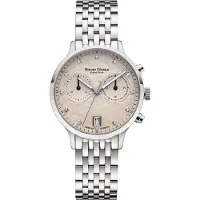 Bruno Söhnle Damen Armbanduhr 17-13238-850 Bologna Chronograph Edelstahl