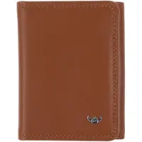 Golden Head Leder Kartenetui Polo RFID Protect Minischeintasche 1012 Cognac braun