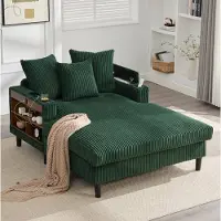 STILVORA Cordsofa mit Chaiselongue und Stauraum, Wohnzimmersofa mit LED-Beleuchtung USB-Ladeport und Getränkehaltern, Lounge-Sofa mit Seitentasche und großer Liegefläche