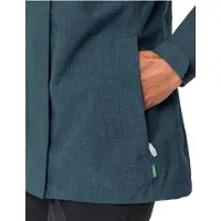 Vaude Outdoorjacke "Womens Rosemoor Jacket II" mit Kapuze mit abnehmbarer Kapuze, wasserabweisend, windabweisend, atmungsaktiv