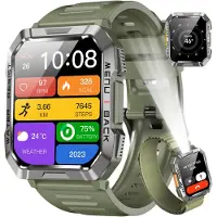 Blackview Smartwatch Herren Fitnessuhr mit Telefonfunktion Bluetooth Anrufe Kompass IP68 wasserdicht Sportuhr mit 100 Sportmodi Puls Schlafmonitor