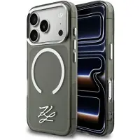 Karl Lagerfeld Etui IML KL Script Logo MagSafe do iPhone 17 Pro Max czarny