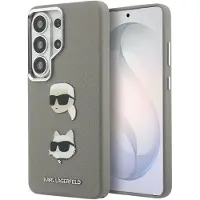 Karl Lagerfeld Case Saffiano Double Heads Metal for Samsung Galaxy S26 Ultra silver