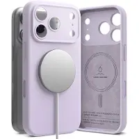 Ringke Silikon Magnetische MagSafe Hülle für iPhone 17 Pro - Schwarz