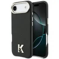 Karl Lagerfeld - Hardcase Leather Khead Logo (KLHMP17M5PGFKHGK) - iPhone 17 Air - Black