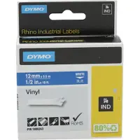 Dymo 1805243 - (12 mm) - Schwarz auf blau - Tape