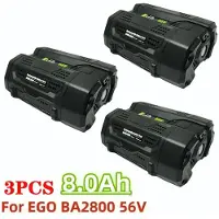 StarTech.com 56V Akku-Set - Li-Ion Ersatzakku für Rasenmäher, Kettensäge, Laubbläser - 8,0Ah Kapazität - 3er Pack
