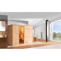 Weka Sauna "Bergen" Set, 7,5 kW-Ofen mit digitaler Steuerung