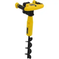 StarTech.com Akku Erdbohrer - Kabellose elektrische Lochbohrmaschine - 350 W Motor - 2000 mAh Lithium-Ionen-Akku - Erdlochbohrer für Gartenpflanzung - Gelb